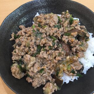 麻婆茄子丼